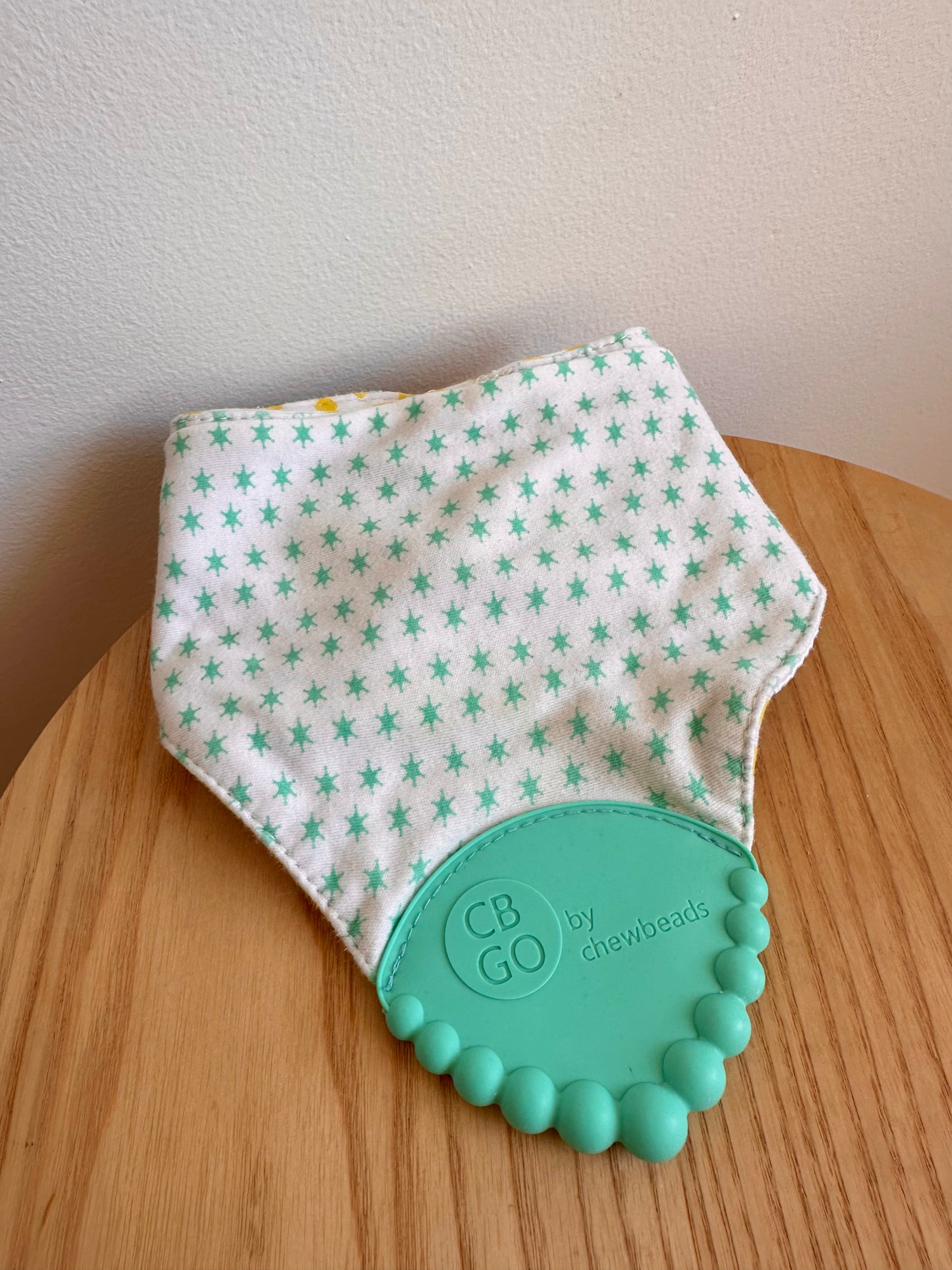 Silicone + Cloth Turquoise Bib