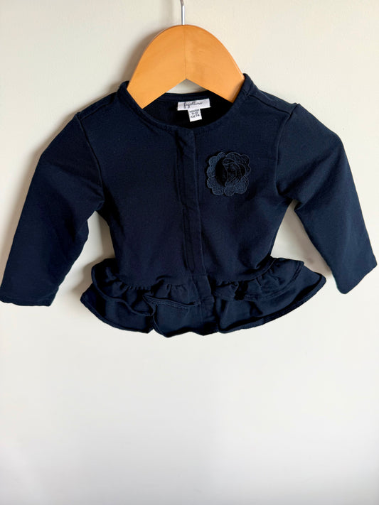 Flower Peplum Snap Top / 9-12m