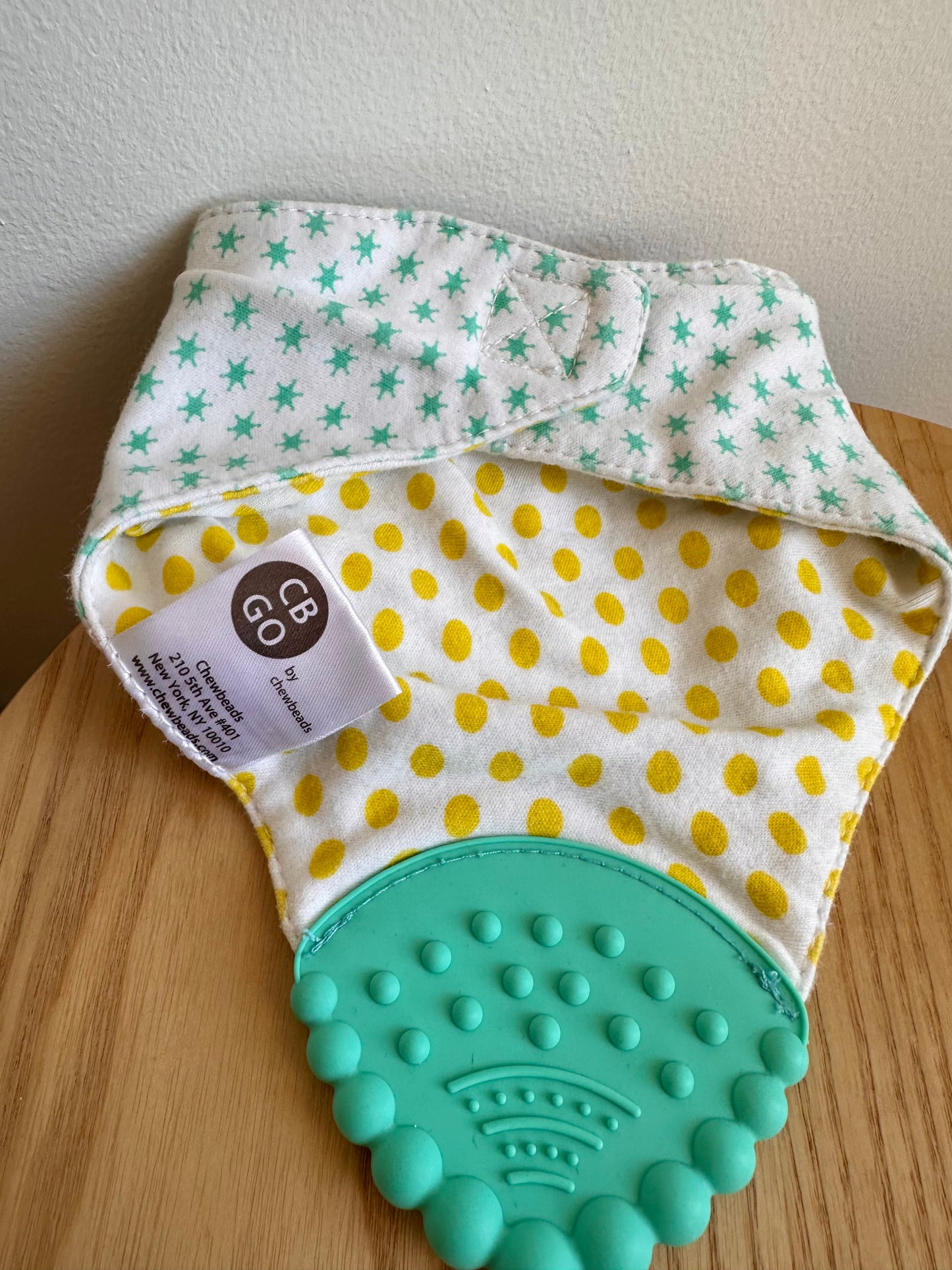 Silicone + Cloth Turquoise Bib