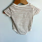 Brown Striped Bodysuit / 12m