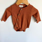 Copper Side Buttons Bodysuit / 6-9m