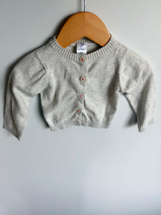 Grey Cardigan / 12m
