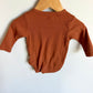 Copper Side Buttons Bodysuit / 6-9m