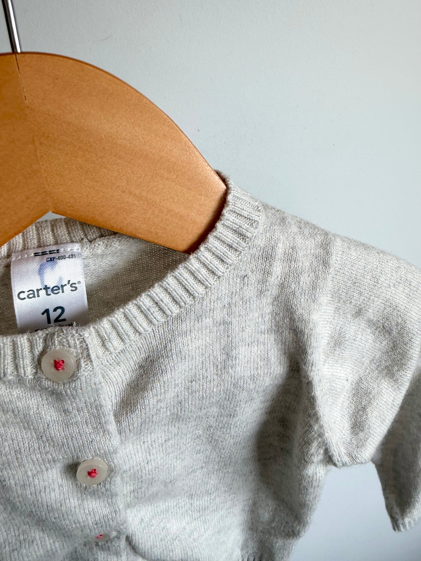 Grey Cardigan / 12m