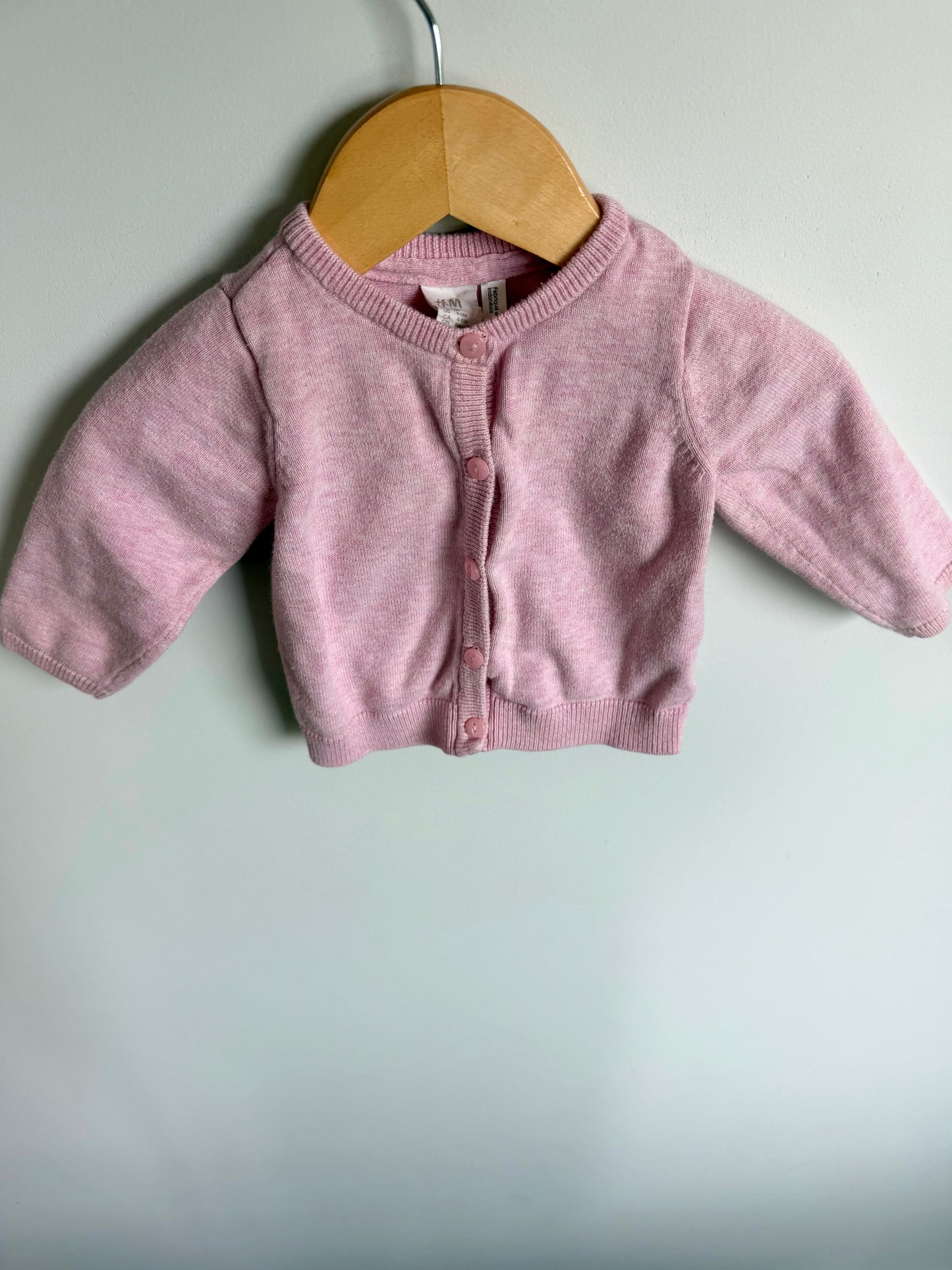 Pink Cardigan / 4-6m