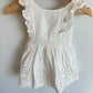 White Eyelet Dress / 12m