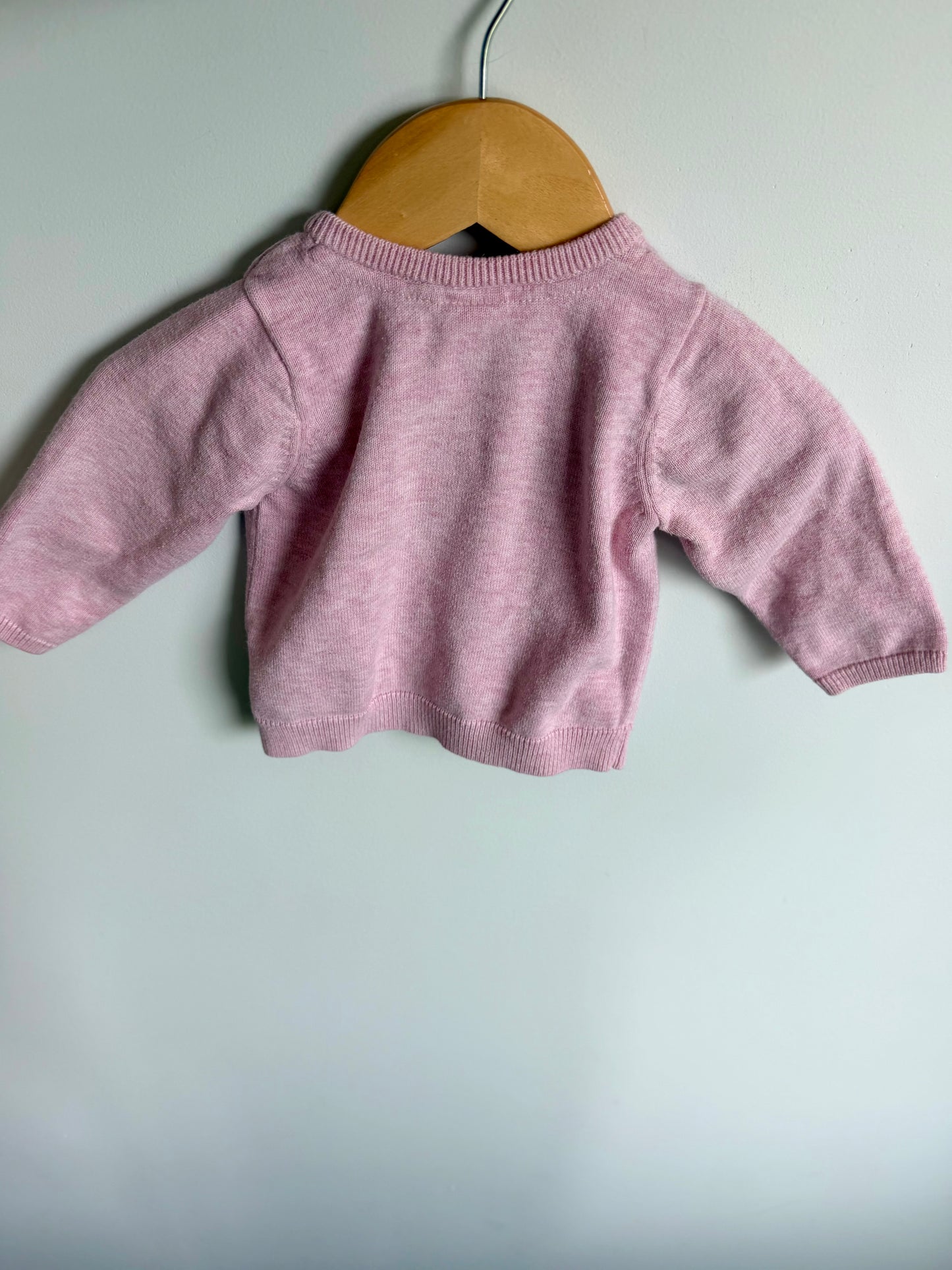 Pink Cardigan / 4-6m