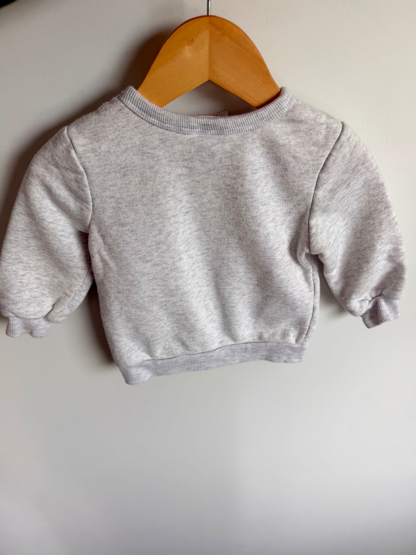Minnie Mouse Grey Crew Neck Sweater / 18m