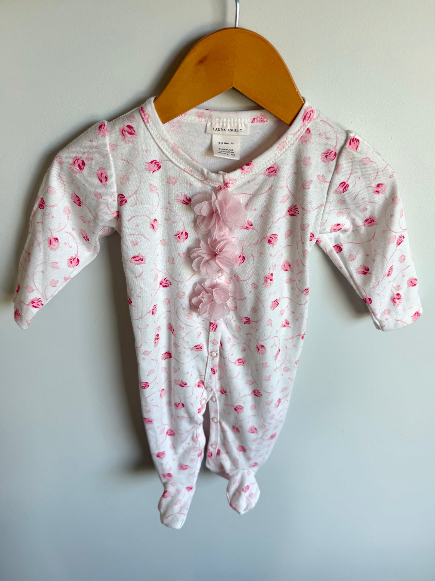 Flower Blush Tulle Sleeper / 0-3m