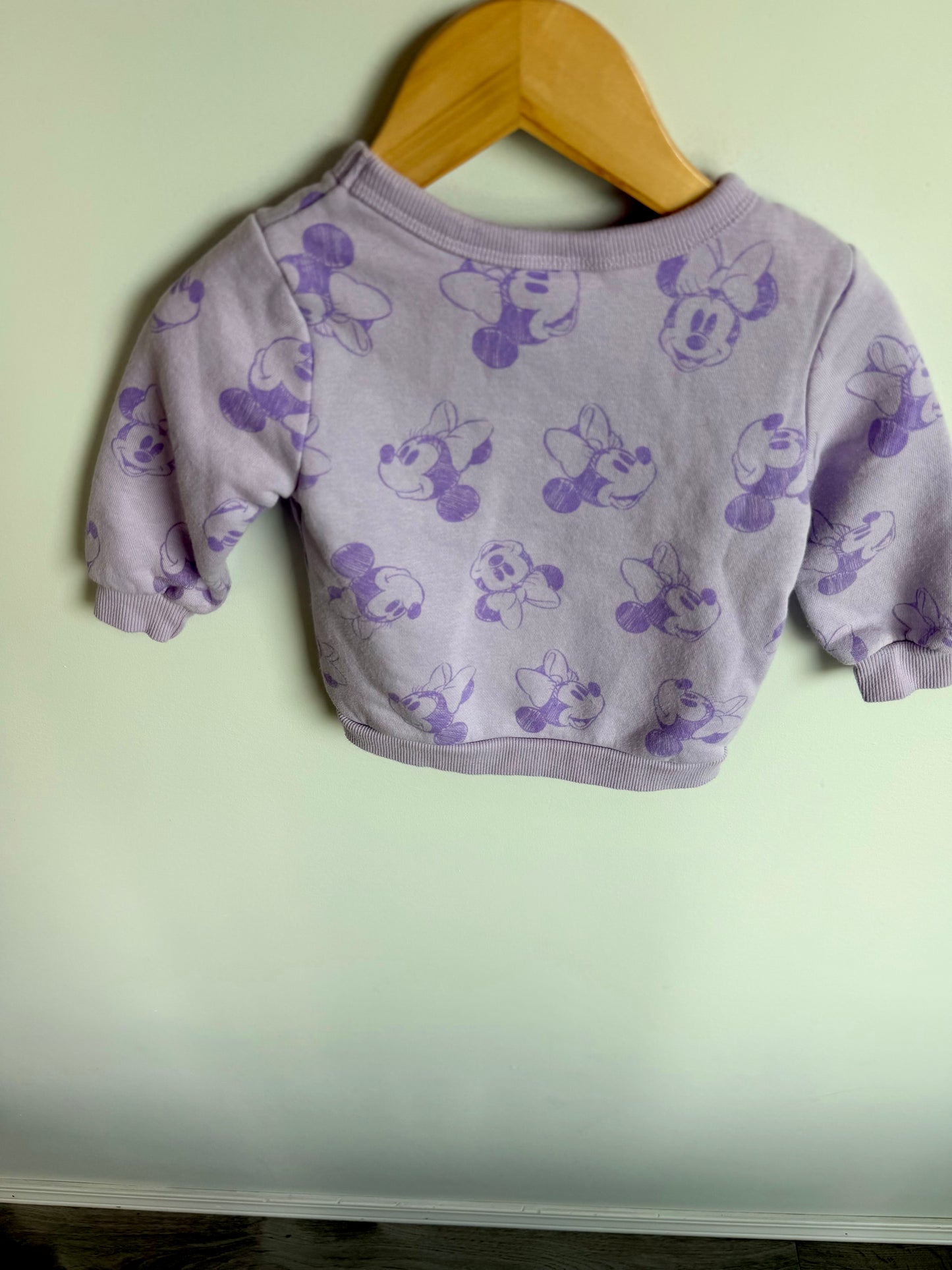 Purple Minnie Mouse Sweater / 18m