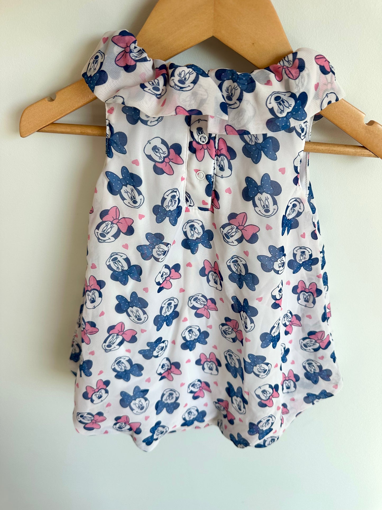 Minnie Mouse Flowy Bubble Romper / 6-12m