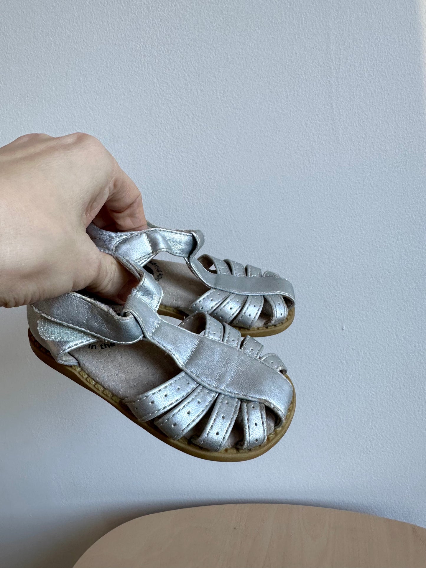 Livie & Luca Silver Sandals / Size 4 Toddler Footwear