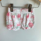 Pink Flower Shorts / 3-6m