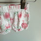 Pink Flower Shorts / 3-6m