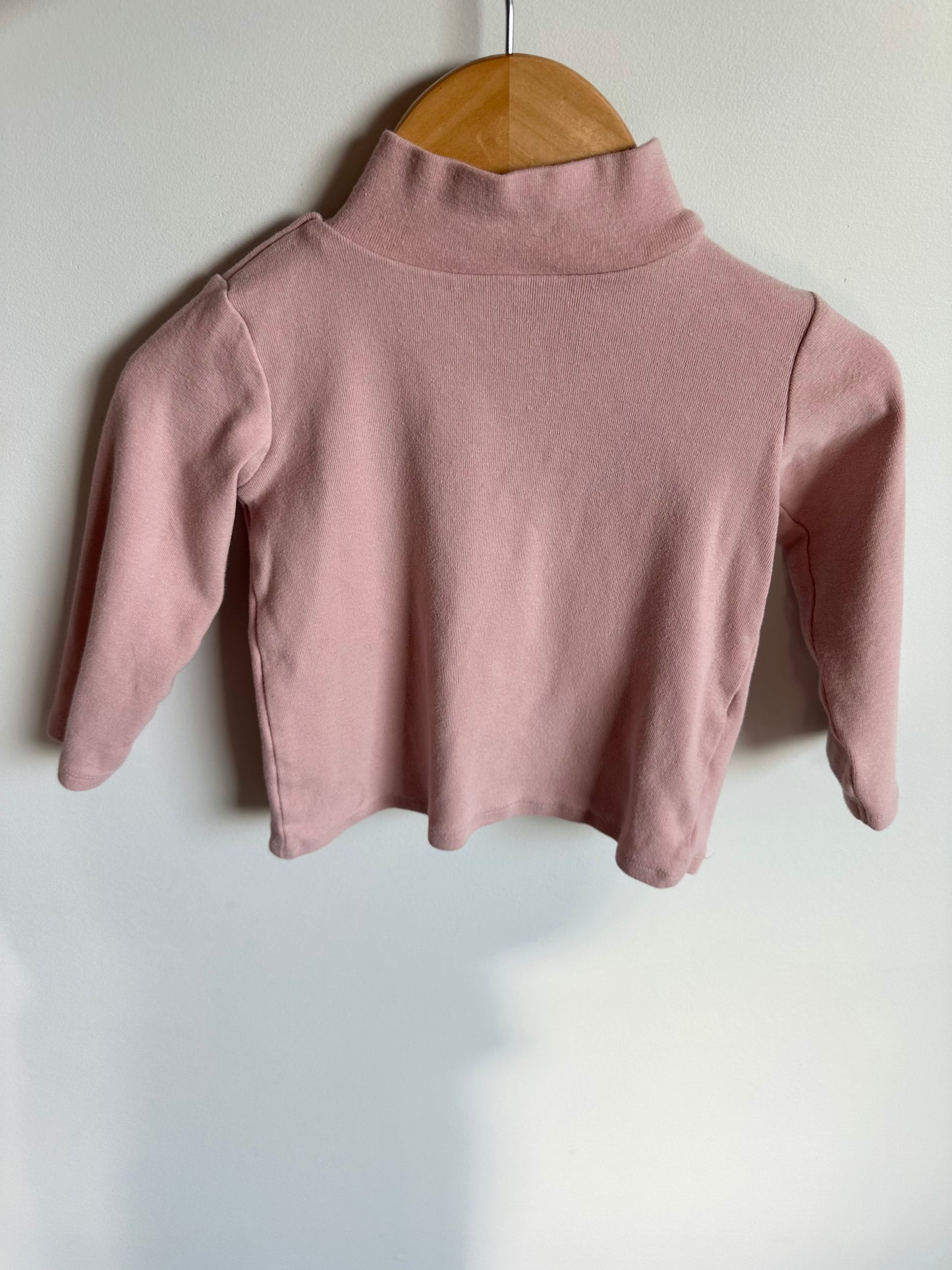 Zara Blush Turtle Neck Top / 12-18m