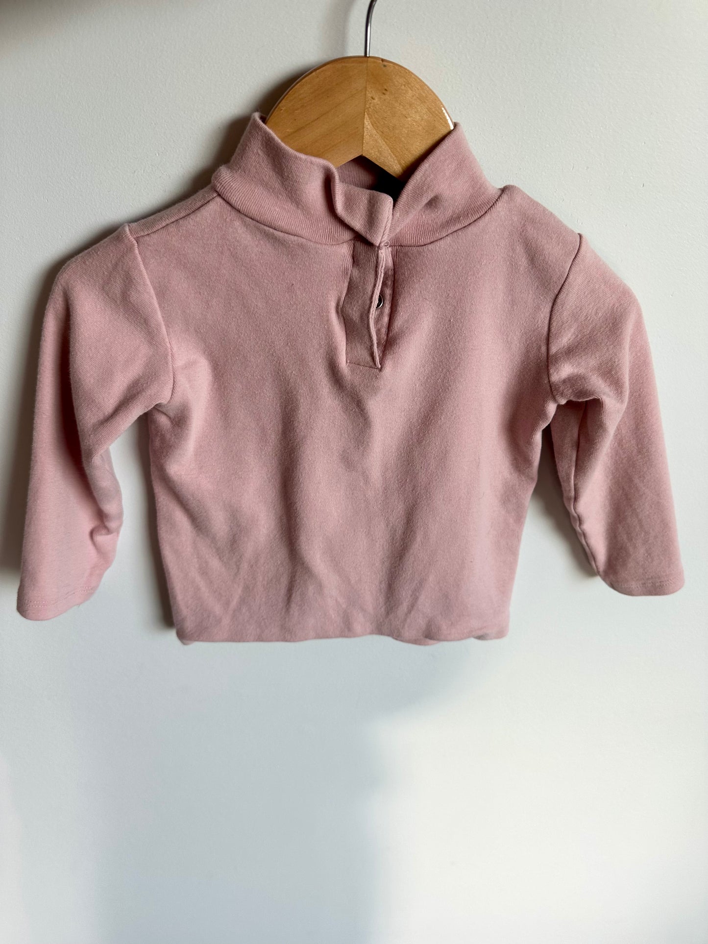 Zara Blush Turtle Neck Top / 12-18m