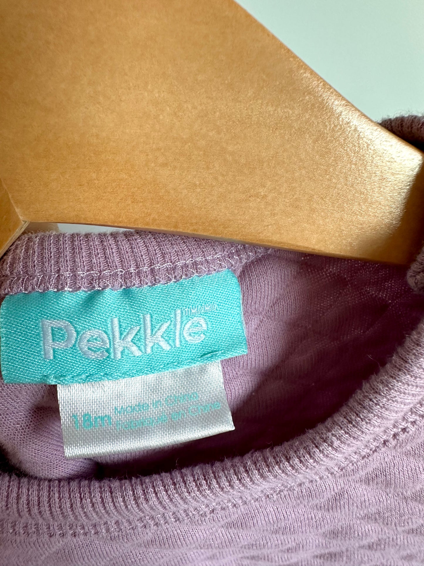 Purple Three Flower Sweater / 18m