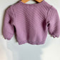 Purple Three Flower Sweater / 18m