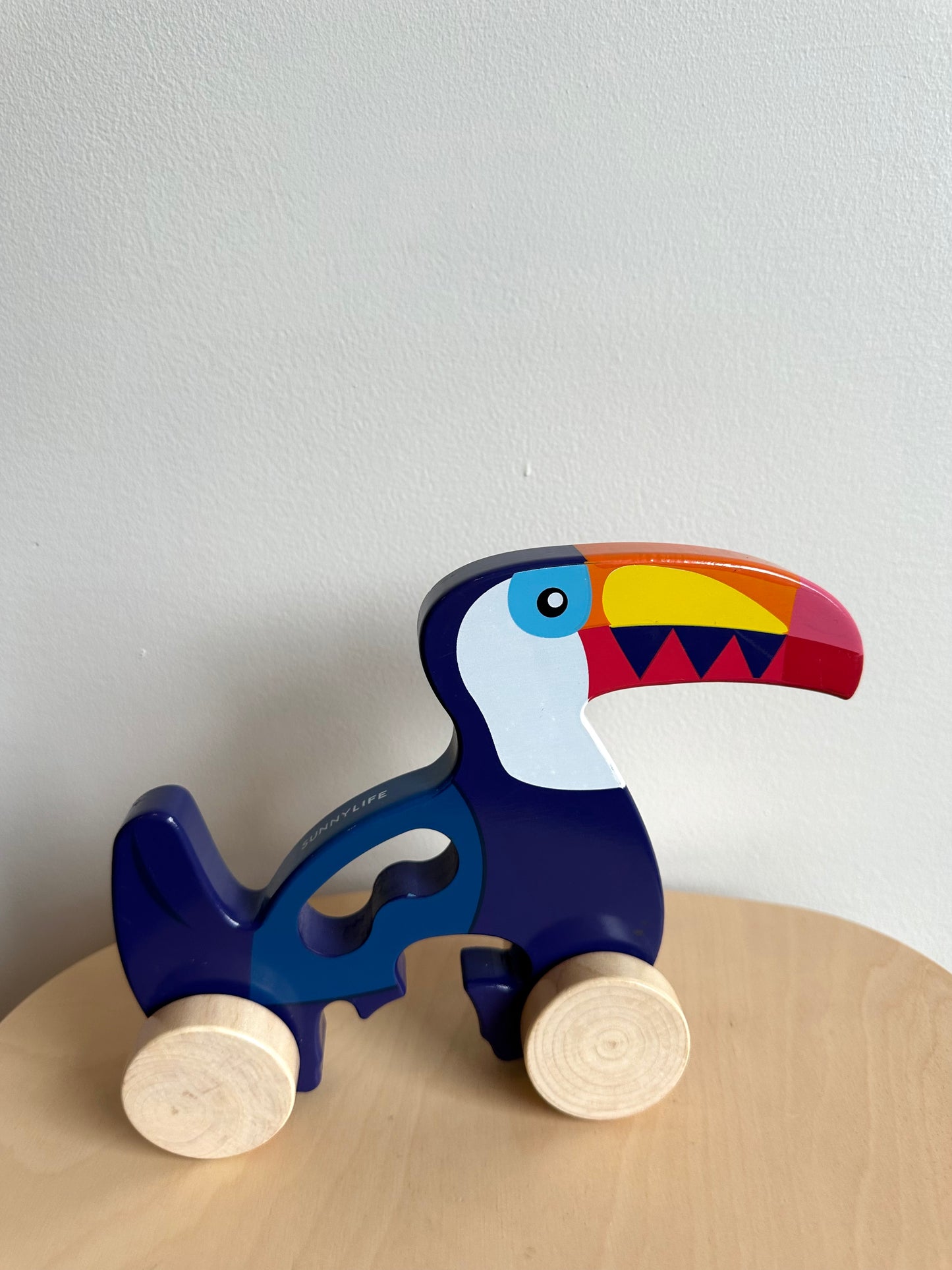 Push N Pull Wooden Bid + Little Toucan Toy (No Shipping)