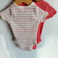 Coral + Stripe Bodysuits (2) / 12-18m