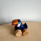 Push N Pull Wooden Bid + Little Toucan Toy (No Shipping)