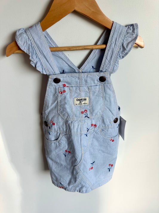 Cherry Overall Dress (With Tags)/ 2T