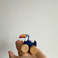 Push N Pull Wooden Bid + Little Toucan Toy (No Shipping)