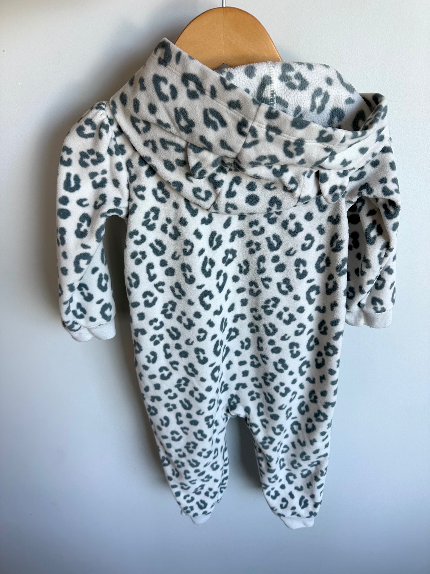 Cat Fleece Hood Jumpsuit / 24m