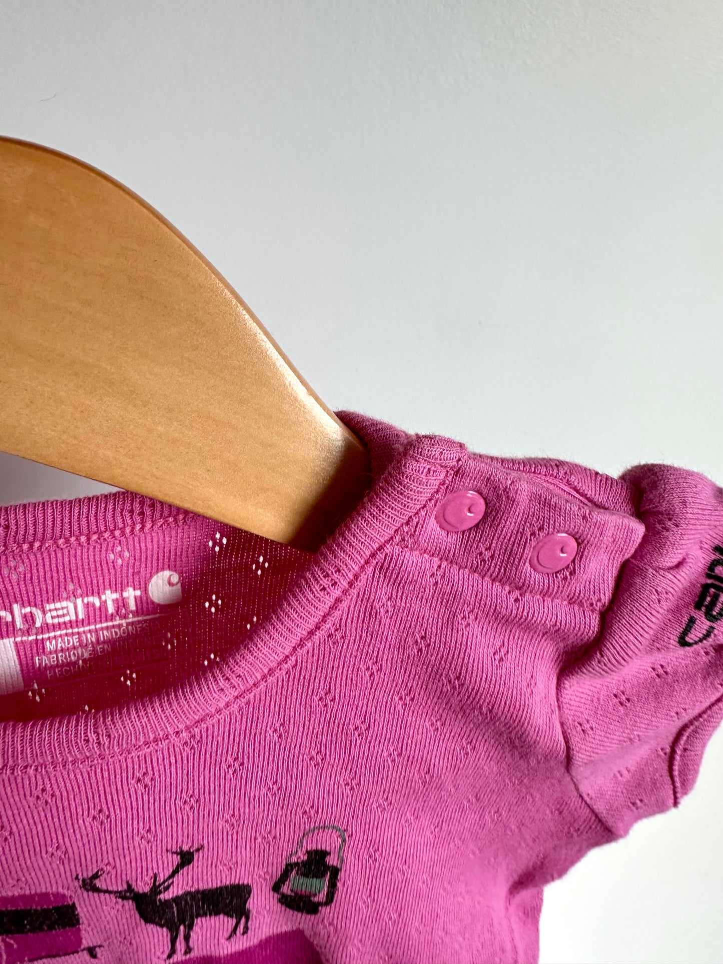 Carhartt Camping Pink Bodysuit / 12m