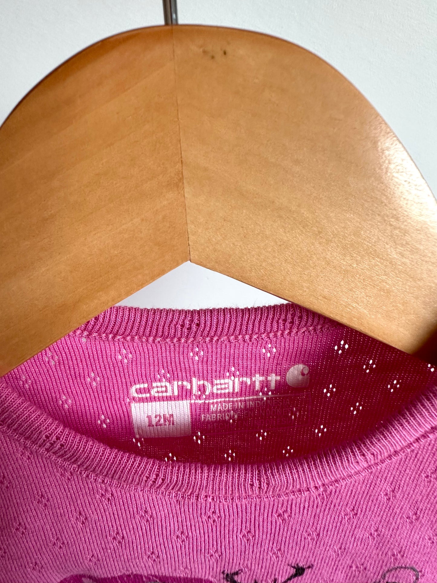 Carhartt Camping Pink Bodysuit / 12m