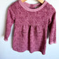 Floral Red Pink Long Sleeve Dress / 2T