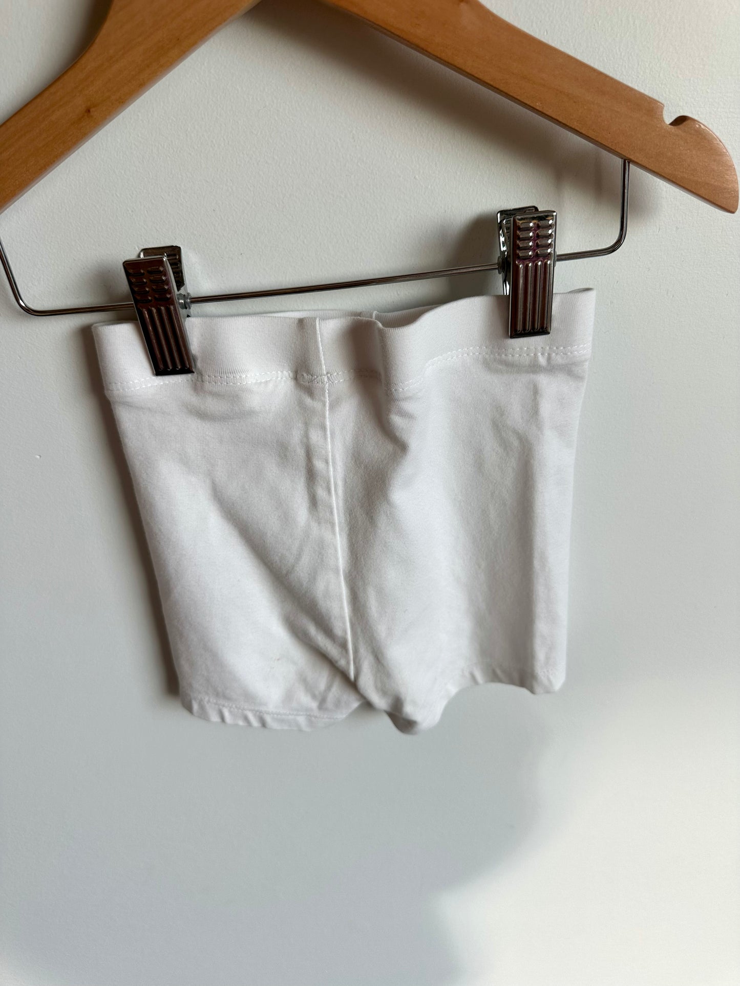 White Biker Shorts / 12-18m