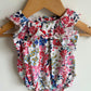 Ruffle Floral Bodysuit / 3-6m