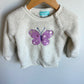 Butterfly Fleece Sweater / 24m