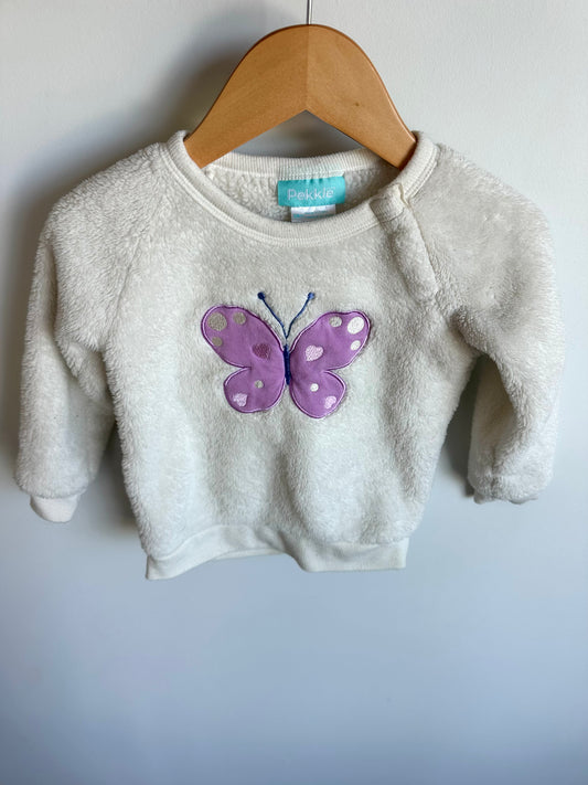 Butterfly Fleece Sweater / 24m
