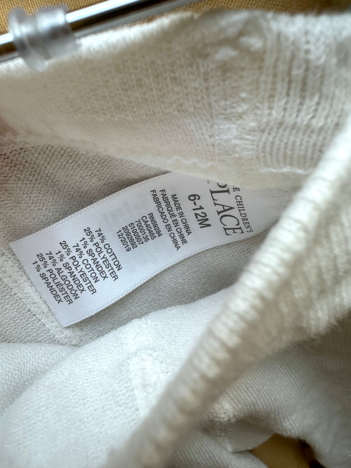 White Footed Tights / 6-12m