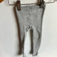 Grey Ribbed Fotted Tights / 12m?