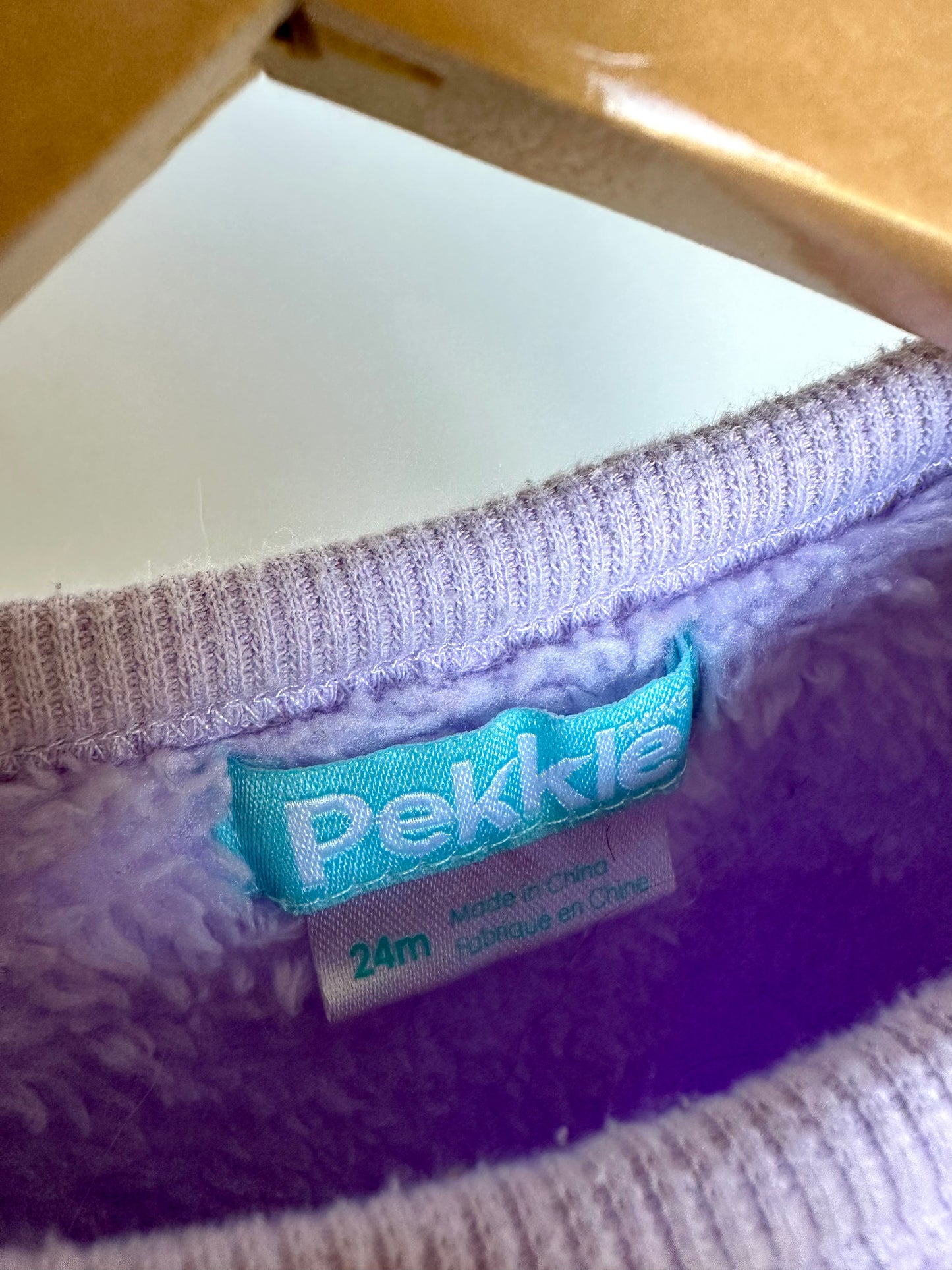 Llama Purple Fleece Sweater / 24m