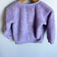 Llama Purple Fleece Sweater / 24m