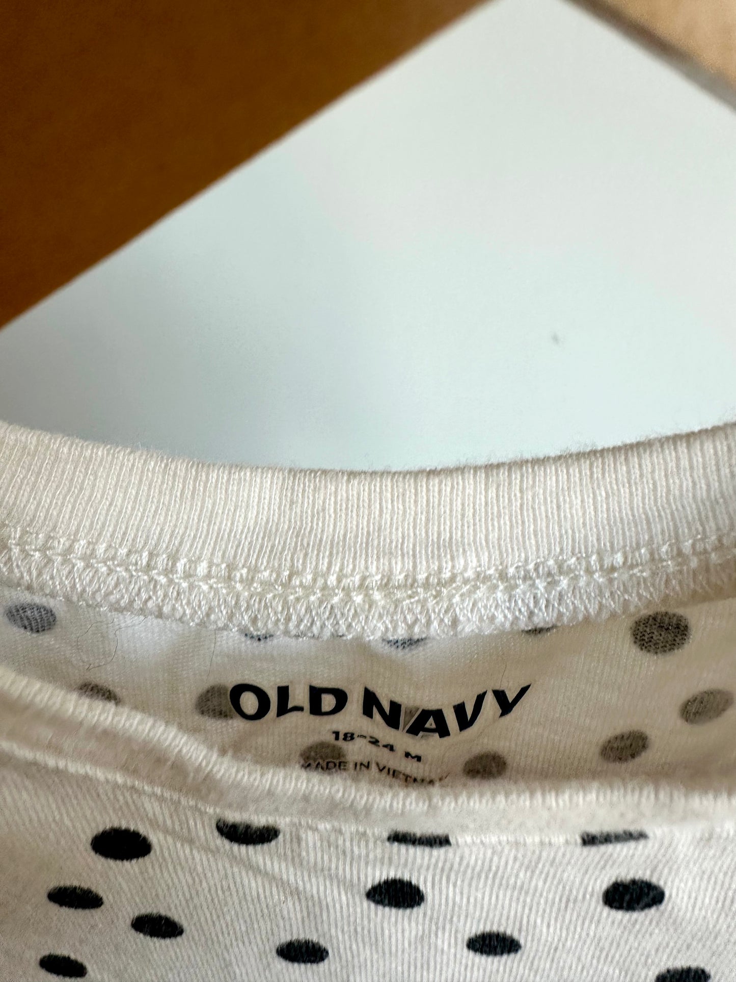 Polka Dot Long Sleeve Dress / 18-24m