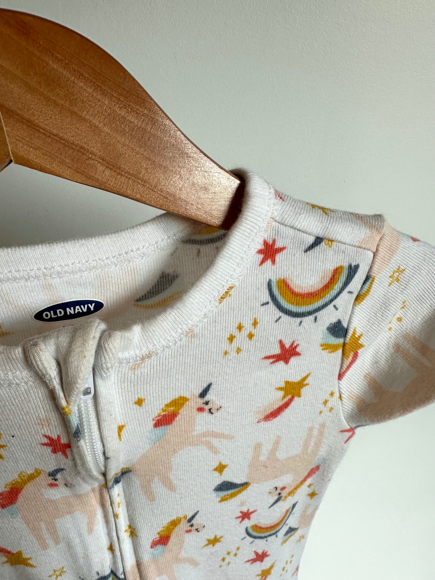Unicorn Short Sleeve Sleeper / 18-24m