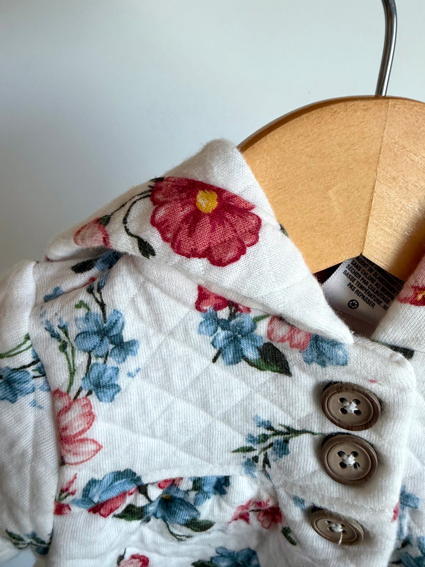 White Hood Floral Sweater / 3m