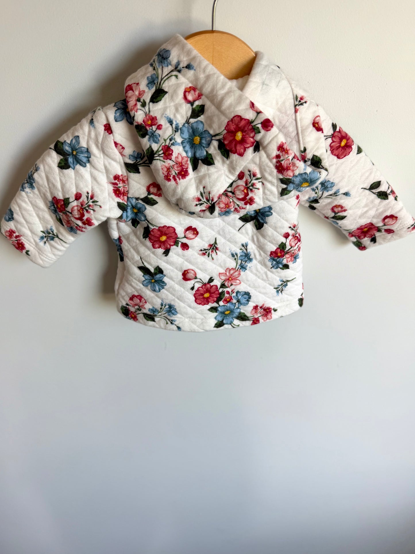 White Hood Floral Sweater / 3m