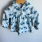 Blue Floral Pull Over Hoodie / 18m