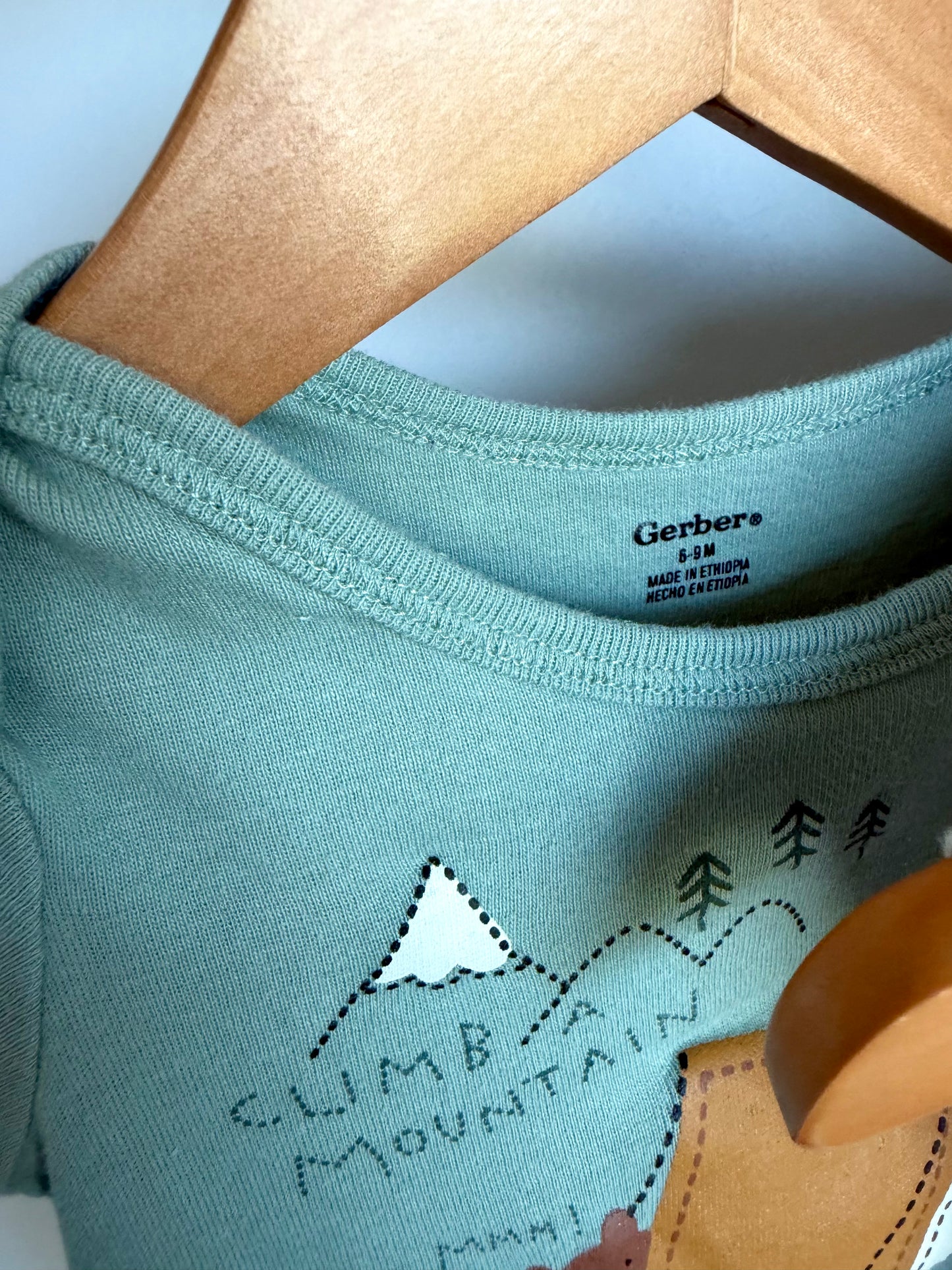 Set of Three Camping Bodysuits / 6-9m
