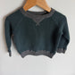 Waffle Teal Sweater / 2T