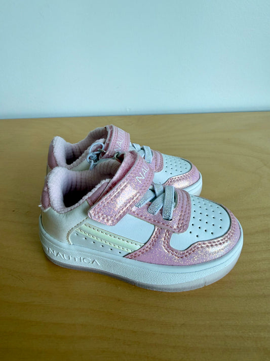 Pink Shimmer Velcro Shoes (With tags) / Size 5 Toddler