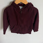 Marooon Zipper Hoodie / 2T