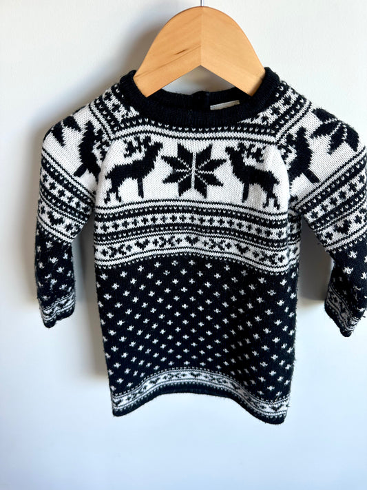 Reindeer Christmas Dress / 24m