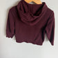 Marooon Zipper Hoodie / 2T